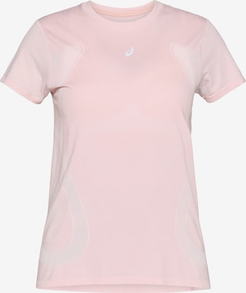 ASICS Λειτουργικό μπλουζάκι 'ROAD' σε ροζ: μπροστά