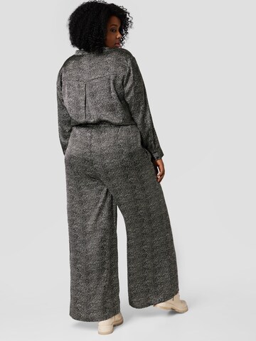Wide Leg Pantalon Guido Maria Kretschmer Curvy en noir