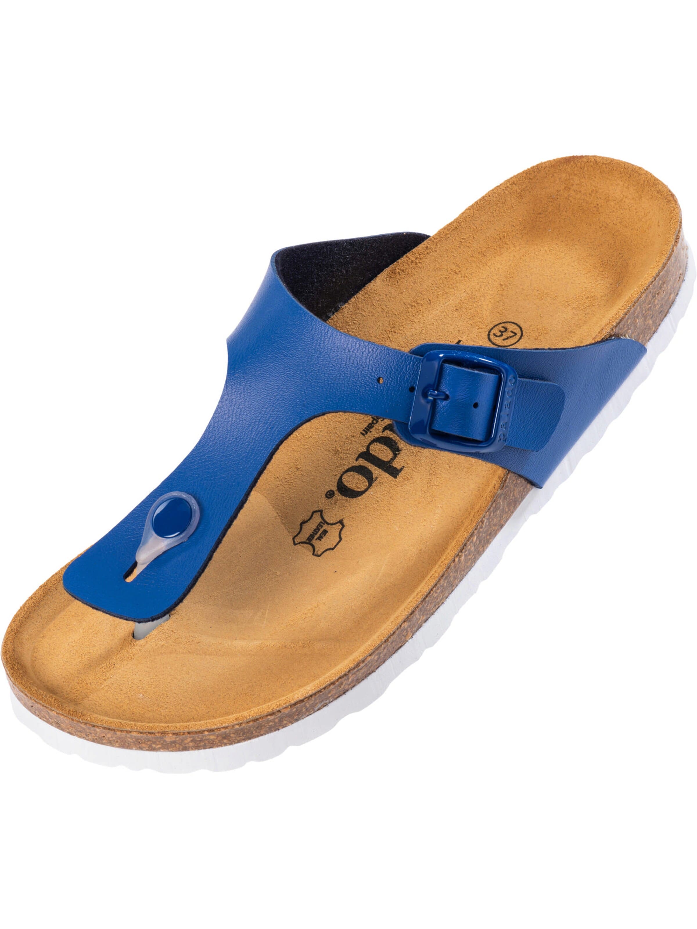 Palado T-bar sandals 'Palado Kos Matt' in Blue: front