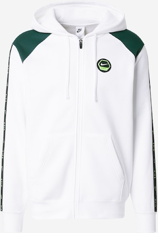 Nike Sportswear Суичъри с качулка в бяло: отпред