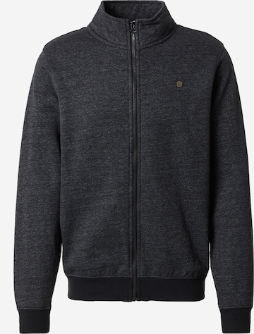 BLEND Zip-Up Hoodie in Black: front