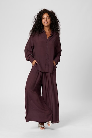Kaffe Wide leg Broek in Lila