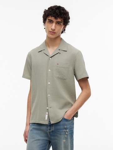 Regular fit Cămașă de la Tommy Jeans pe verde: față