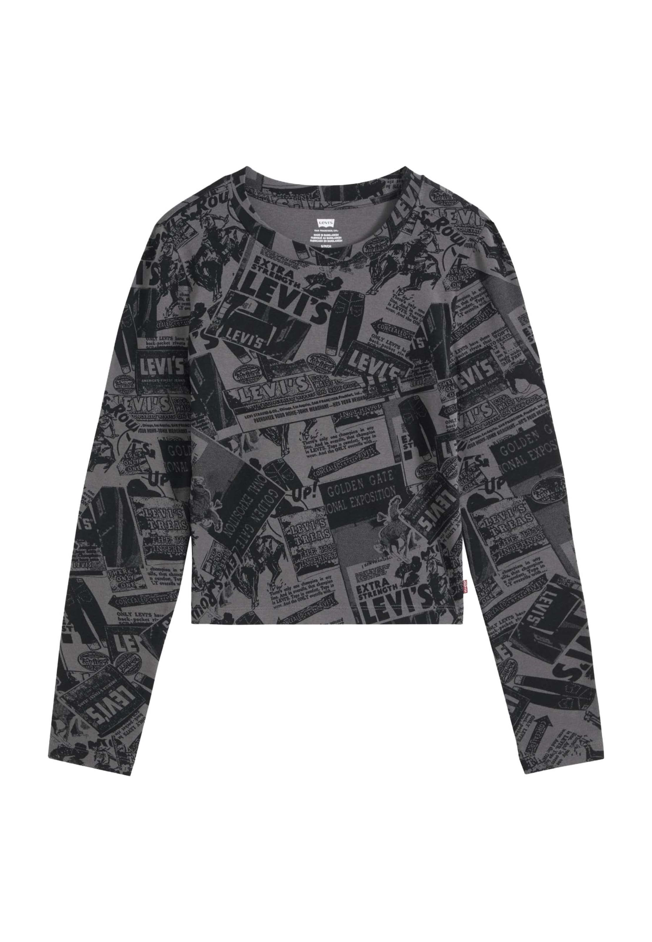 LEVI'S ® Μπλουζάκι 'ESSENTIAL' σε XS σε σκούρο γκρι / μαύρο, Άποψη προϊόντος