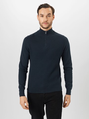 BURTON MENSWEAR LONDON Regular Fit Pullover i blå: forside