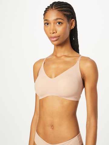 Bustier Soutien-gorge 'ZERO Microfibre 2.0 H' SLOGGI en beige : devant