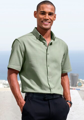 H.I.S Regular fit Button Up Shirt in Green