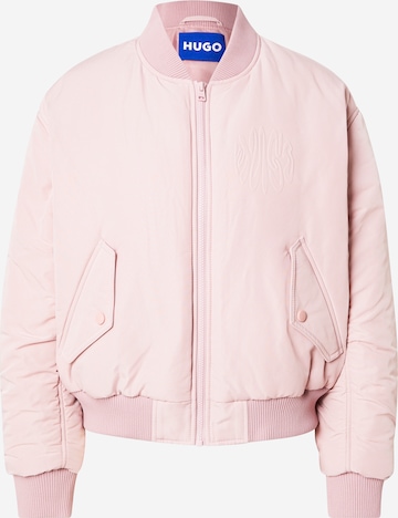 HUGO Välikausitakki 'Fiablo-1_B' värissä vaaleanpunainen: etupuoli