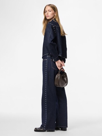 PIECES Wide Leg Jeans 'PCKarla' i blå
