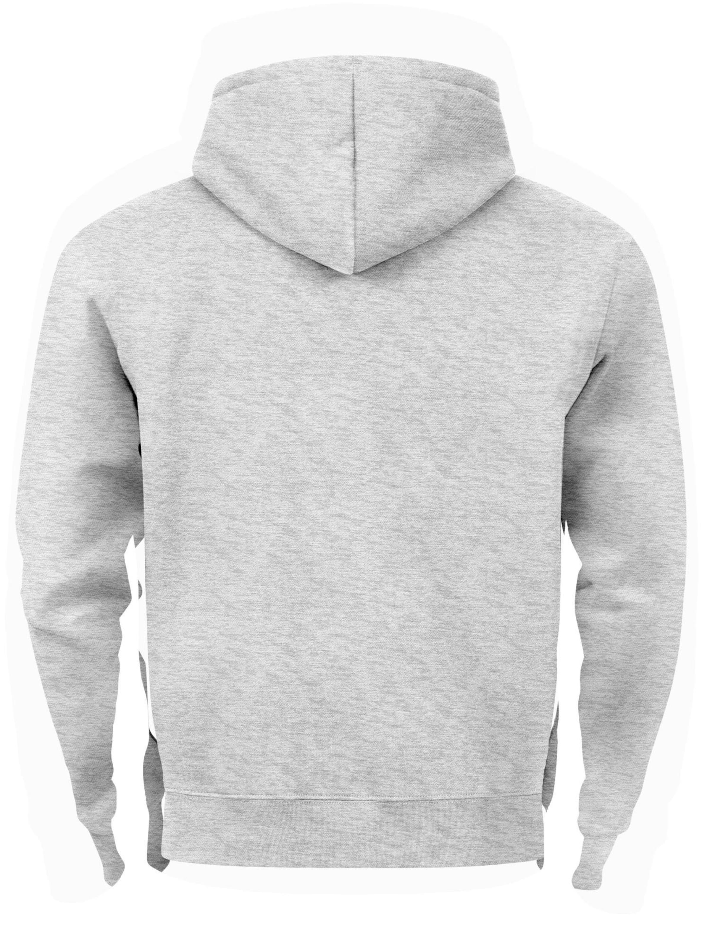 Neverless Sweatshirt 'Bär Lineart Polygon' in Grey