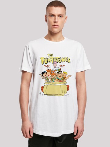 F4NT4STIC T-Shirt 'The Flintstones The The Ride' in Weiß: predná strana