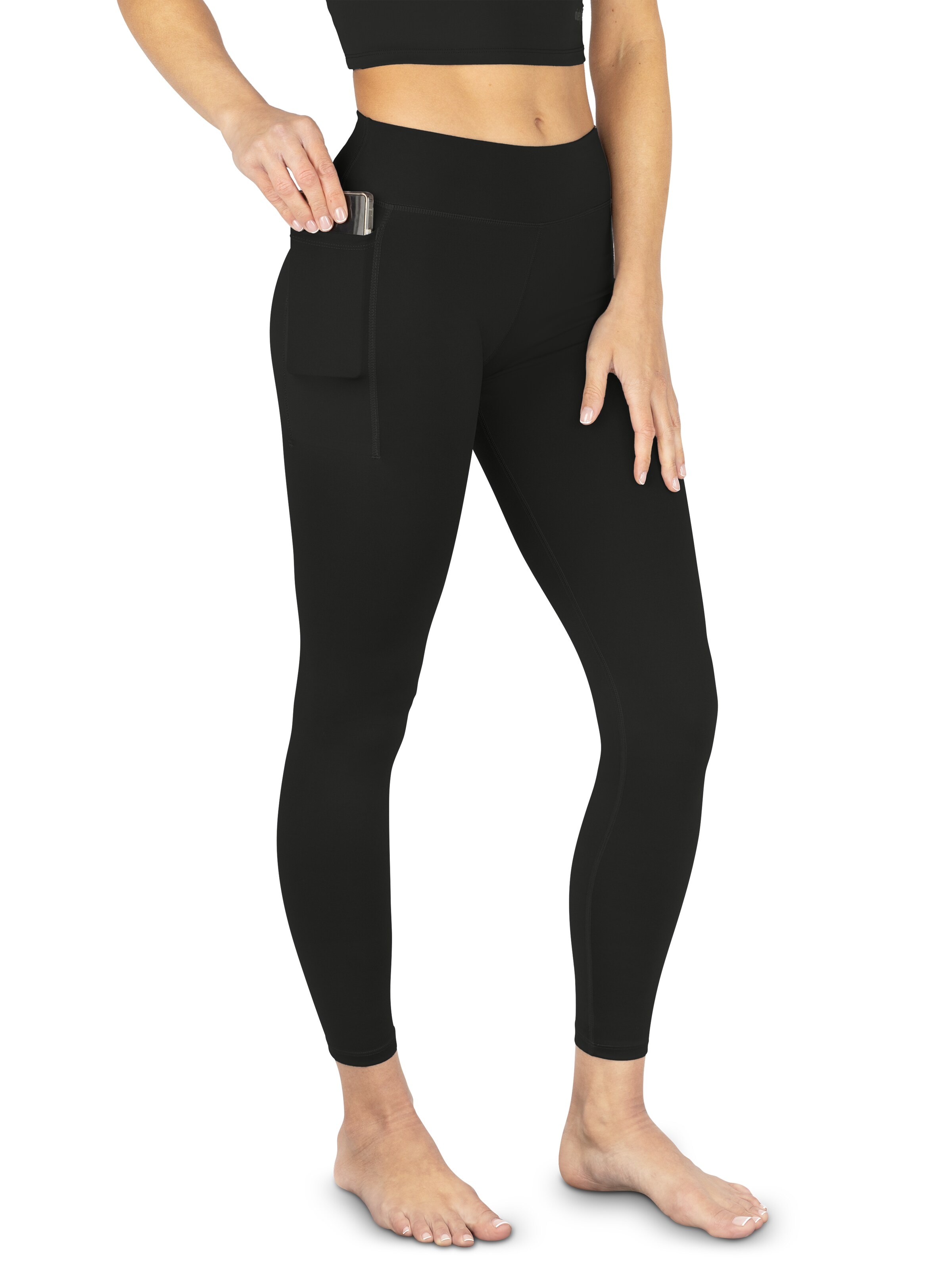 Circle Five Skinny Leggings 'Shapinghose Sportleggings mit Taschen'‌ in Schwarz