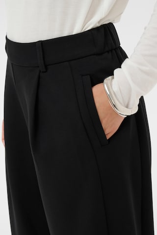 Loosefit Pantalon à pince 'CUBuka' CULTURE en noir