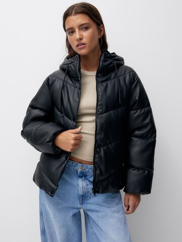 Veste mi-saison Pull&Bear en noir : devant