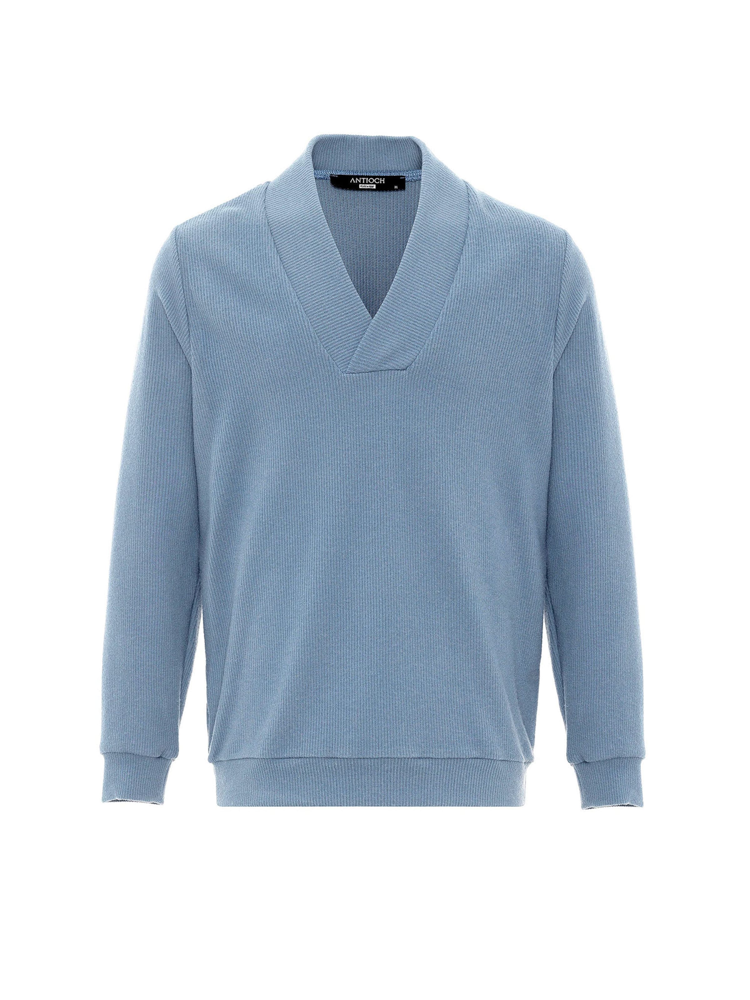 Pull-over Antioch en bleu : devant