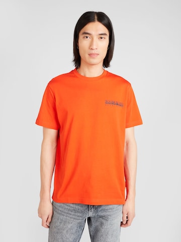 NAPAPIJRI Shirt 'S-TAHI' in Orange: front