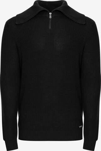 Threadbare Sweater 'Francis' in Black: front