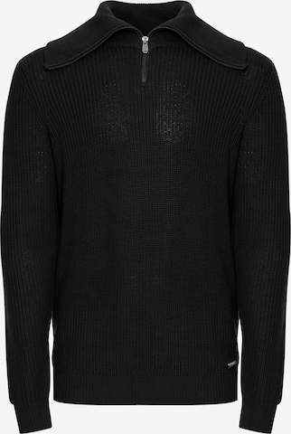 Pull-over 'Francis' Threadbare en noir : devant