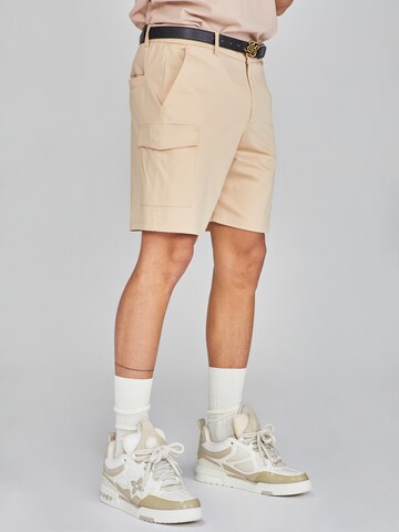 Regular Pantalon cargo SikSilk en beige