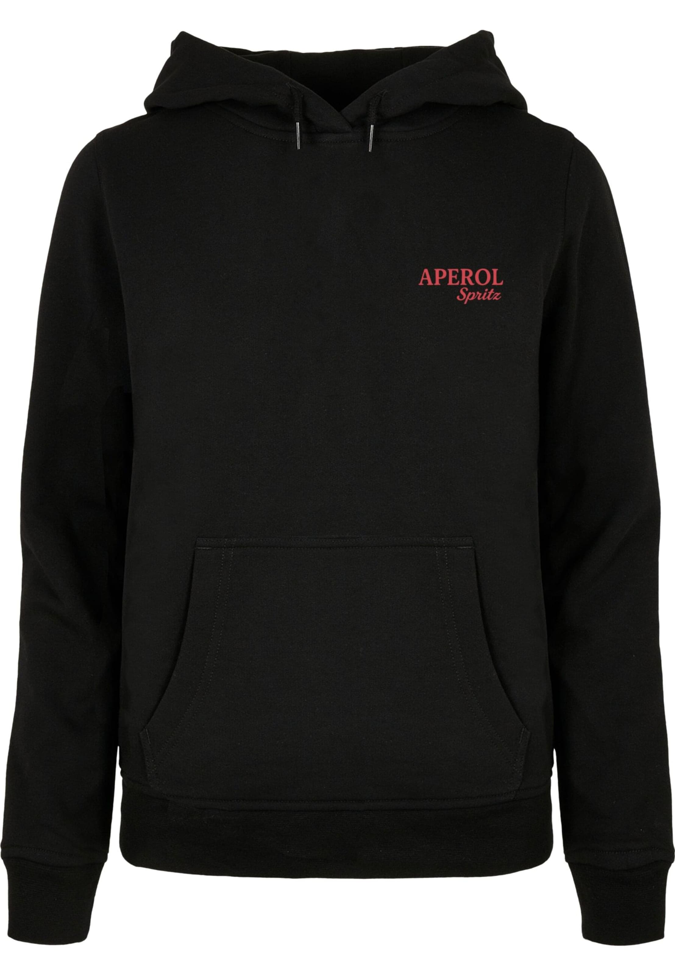 Merchcode Sweatshirt 'Aperol Spritz' in Schwarz: Vorderseite