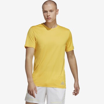 ADIDAS SPORTSWEAR Performance Shirt 'Run It' in Yellow: front