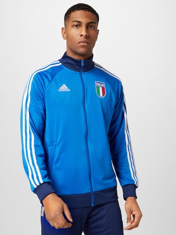 ADIDAS SPORTSWEAR Athletic Jacket 'Italy' in Blue: front