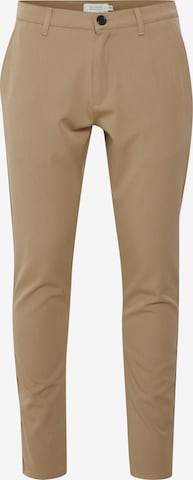 !Solid Slim fit Pants 'TO Frederic' in Brown: front