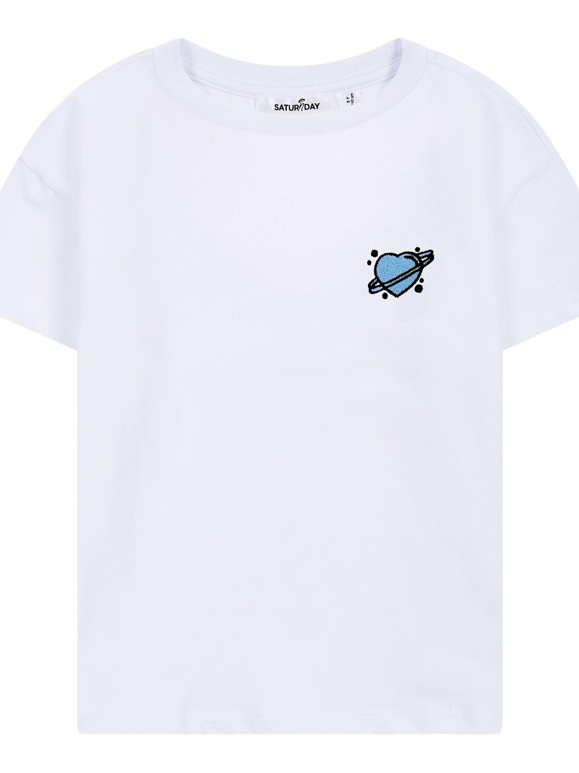 SATURNDAY Shirt 'Herz' in Wit