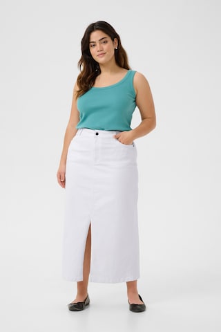 Jupe 'Zena' KAFFE CURVE en blanc