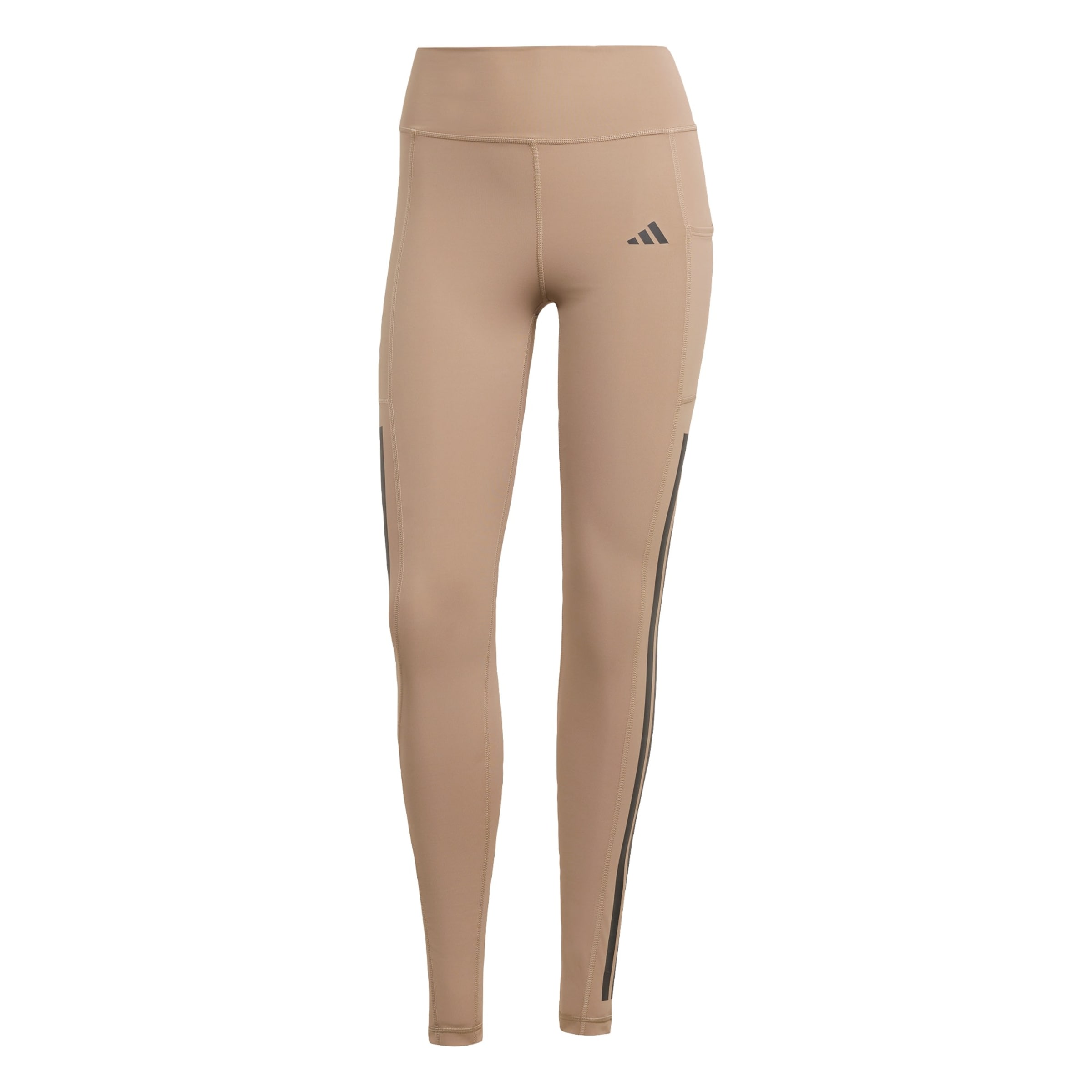 ADIDAS PERFORMANCE Skinny Sporthose 'Optime' in Braun: Vorderseite