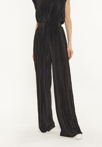 usha WHITE LABEL - Pierna ancha Pantalón en negro