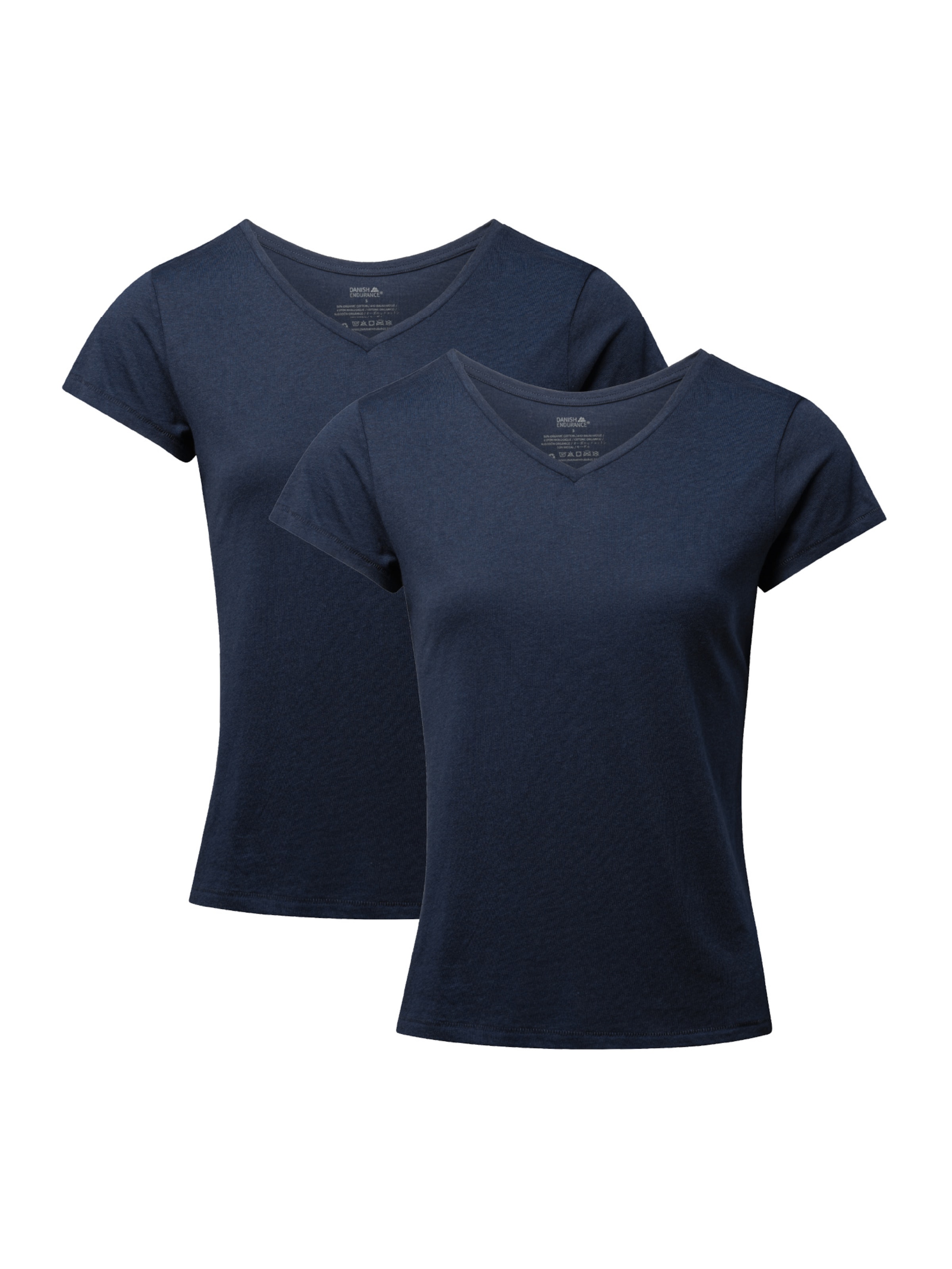 DANISH ENDURANCE Shirt 'V' in Blauw: voorkant