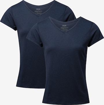 DANISH ENDURANCE T-Shirt 'V' in Blau: Vorderseite