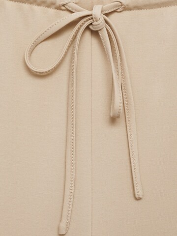 MANGO Loose fit Trousers 'CANDELA' in Beige
