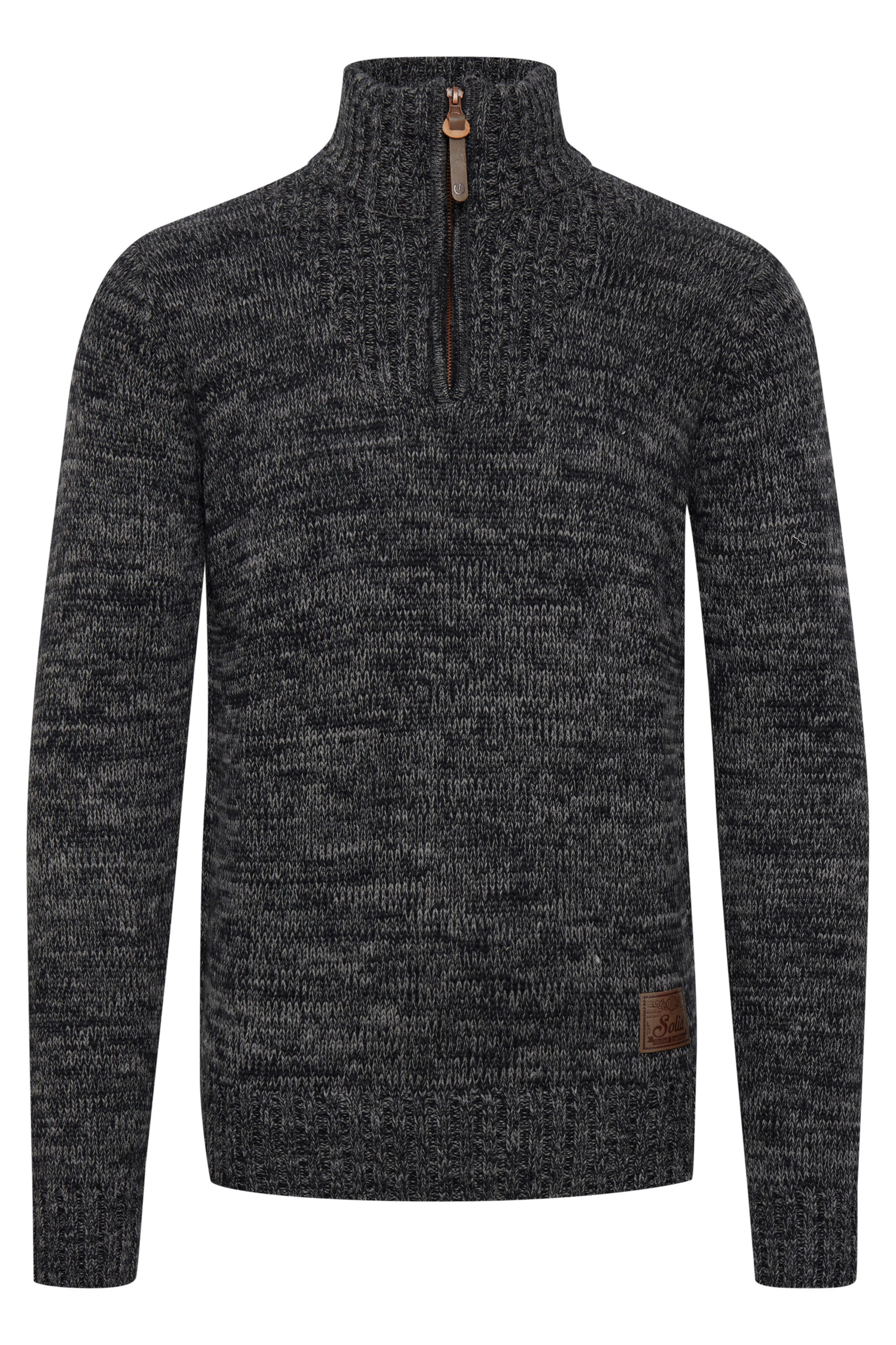 !Solid Pullover 'Philostrate' in Schwarz: Vorderseite