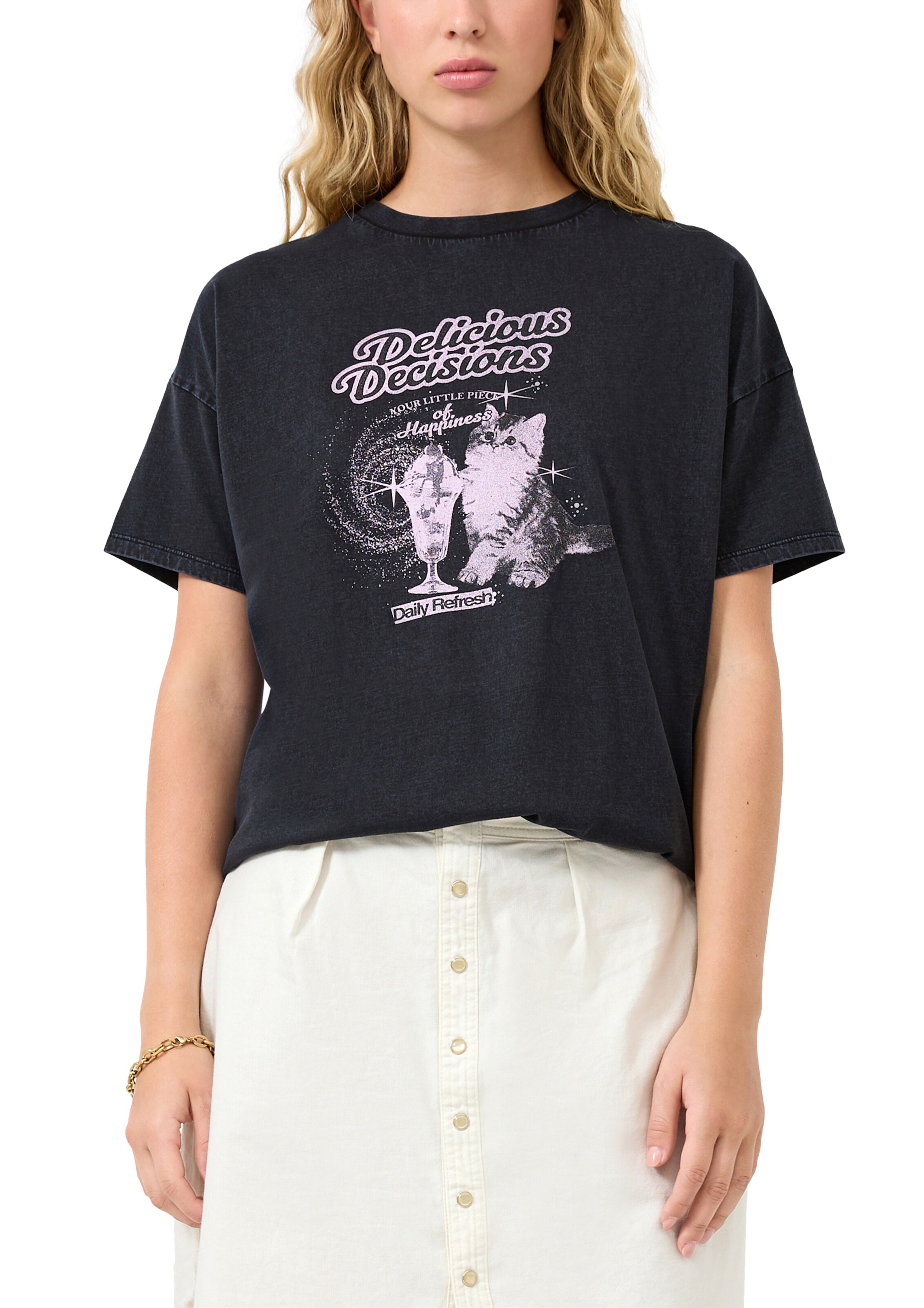 QS Shirt in Zwart