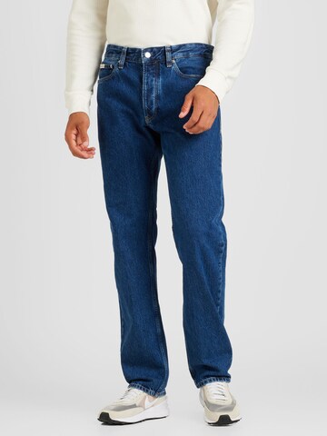 Calvin Klein Jeans Ohlapna forma Kavbojke | modra barva: sprednja stran