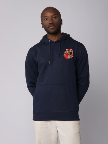 Sweat-shirt ' Seemann ' Watapparel en bleu : devant
