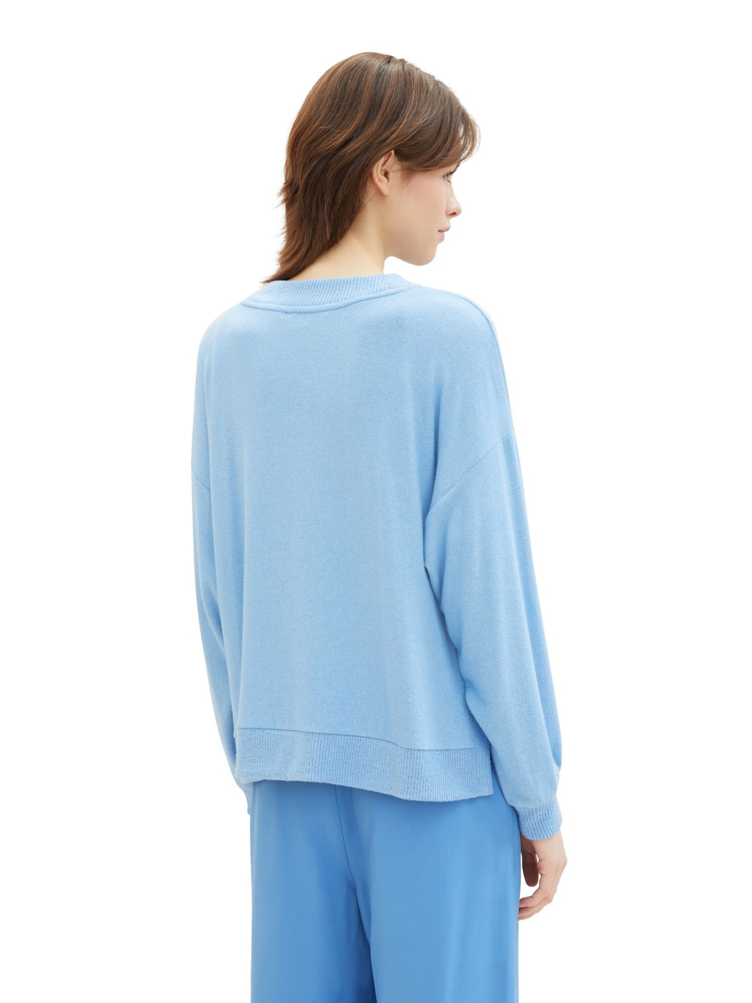 TOM TAILOR Sweatshirt i blå