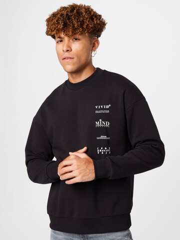 JACK & JONES Sweatshirt 'MIND' in Black: front