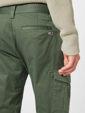 Regular Pantalon cargo 'Scanton' Tommy Jeans en vert