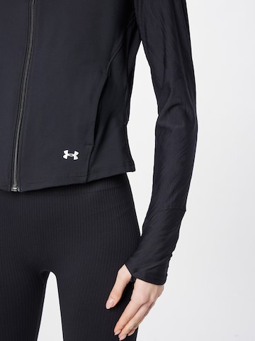 UNDER ARMOUR Αθλητική ζακέτα φούτερ σε μαύρο