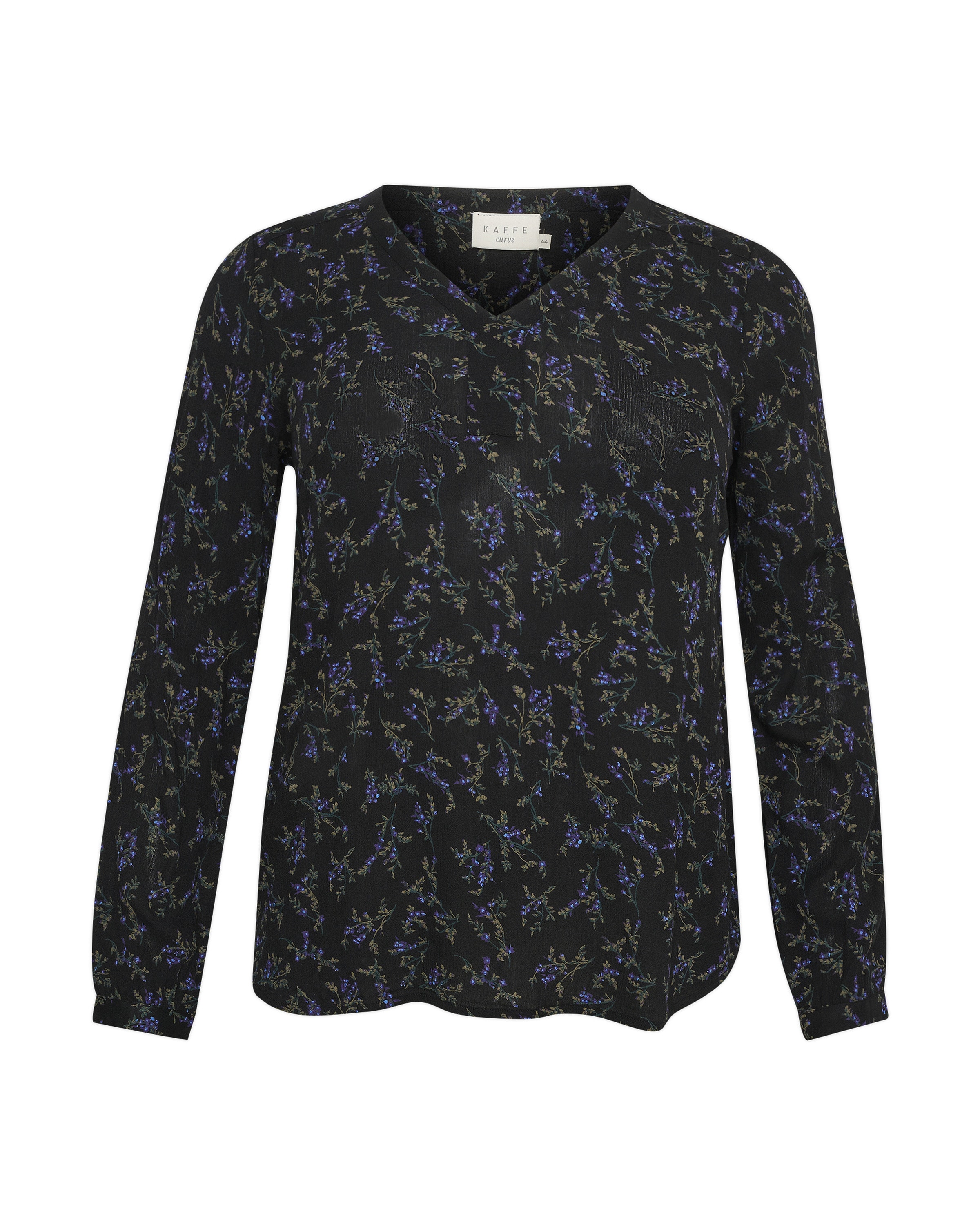 KAFFE CURVE Bluse 'Ami in Schwarz: Vorderseite