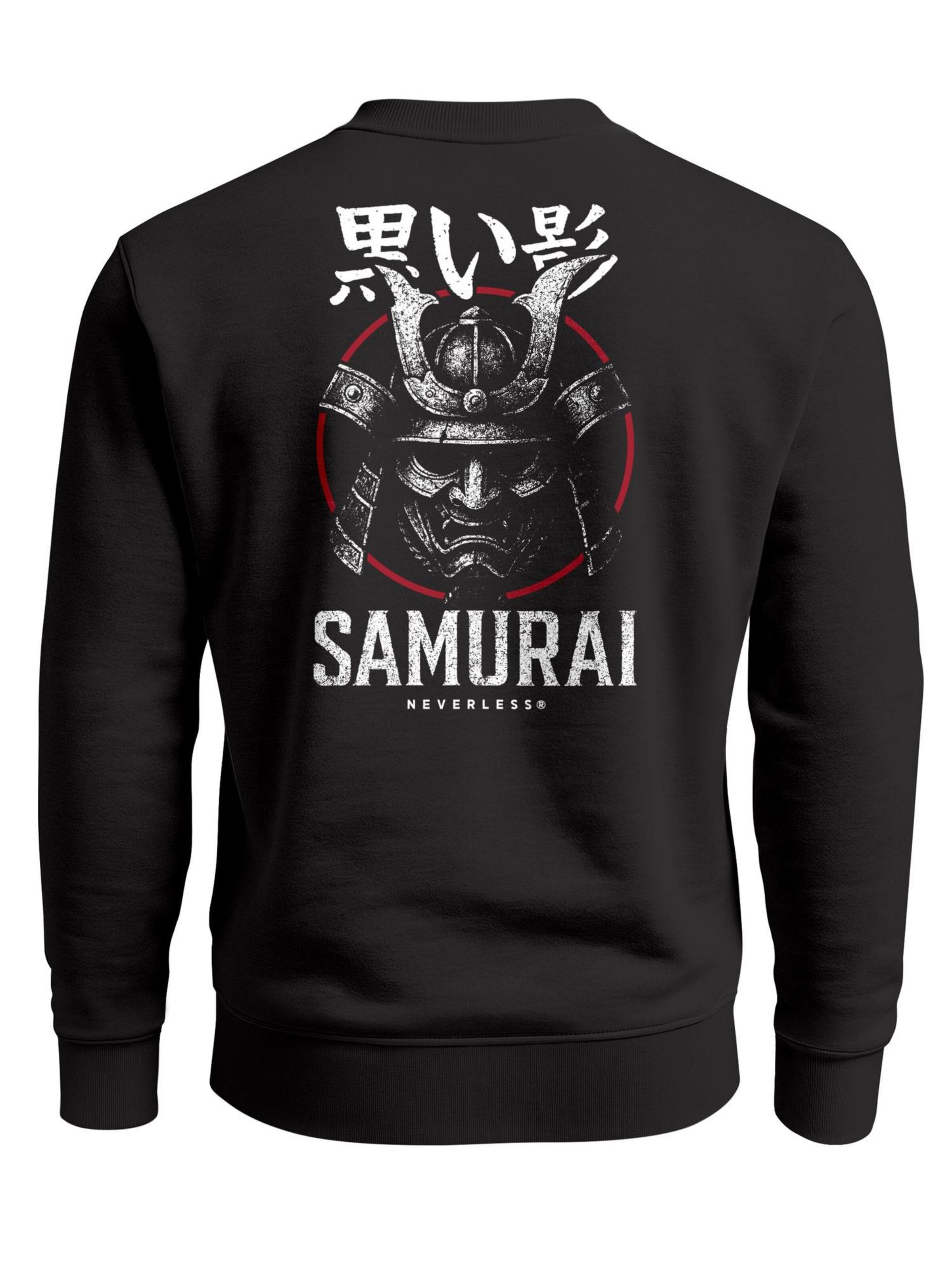 Neverless Sweatshirt 'Samurai' in Black