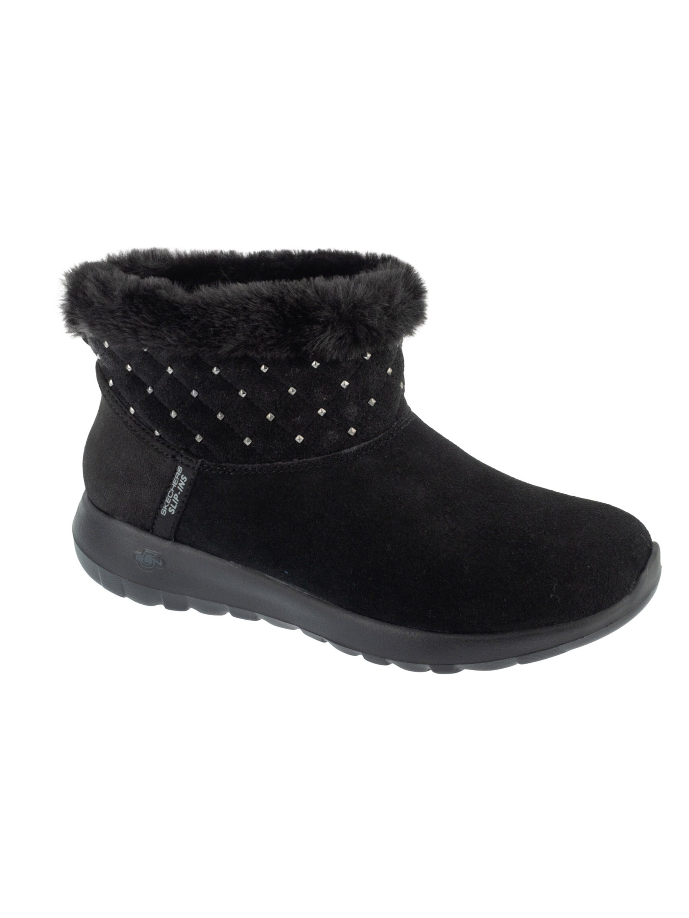 SKECHERS Lace-up boot in Black: front