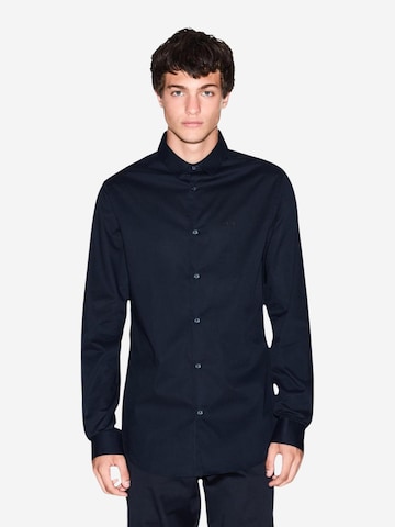 Regular fit Camicia '8NZCBD ZN10Z' di ARMANI EXCHANGE in blu: frontale