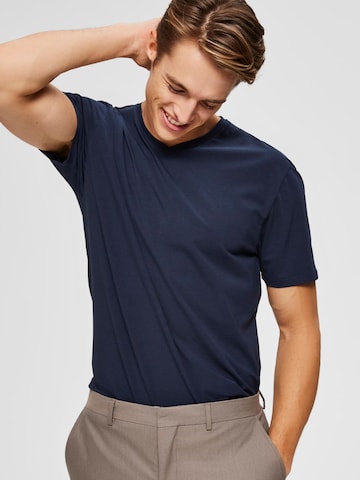 SELECTED HOMME Тениска в синьо