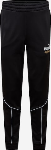 PUMA Tapered Workout Pants 'King' in Black: front