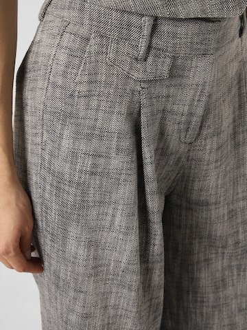 OPUS Loose fit Pleat-Front Pants ' Merja ' in Grey