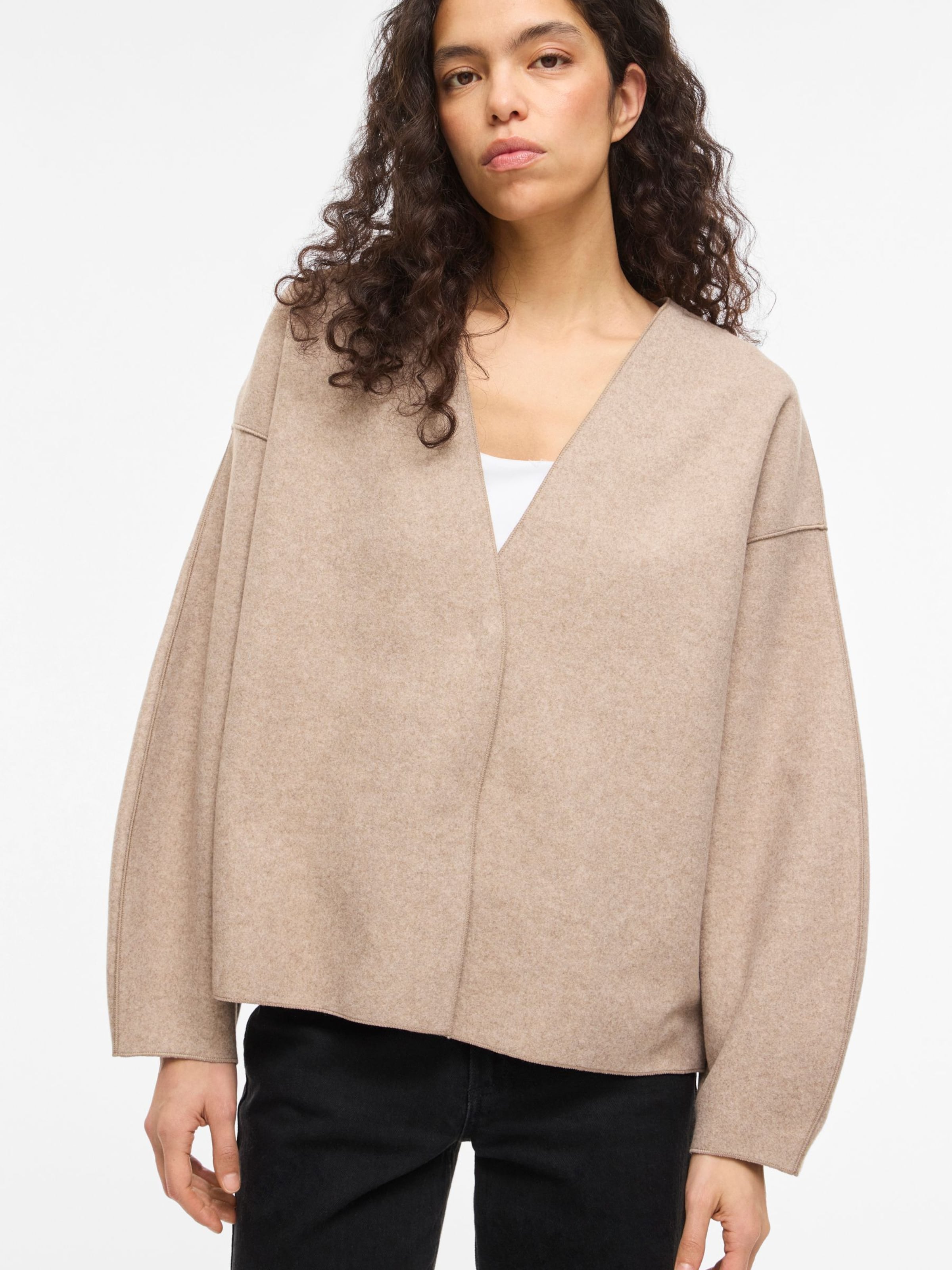 VILA Prechodná bunda 'VIJUICE' - Béžová